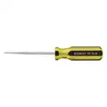 Stanley Scratch Awl: 7 1/4 in Overall L, Straight, Fluted Handle, Plastic, 3 3/4 in Handle Lg