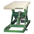 Stationary Scissor Lift Table, 2,000 lb Load Capacity, 42 3/4" Lifting Height Max.