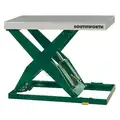 Scissor Lift Table: 5,000 lb Load Capacity, 56 in Platform Lg, 32 in Platform Wd
