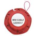Cable Lockout, Vinyl, 8 ft, Pull-Tight Cable Lockout Style