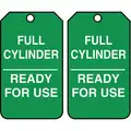 Cylinder Tag, Sign Legend Full Cylinder Ready For Use, Cardstock, Tag Size #7, Height 5-3/4"