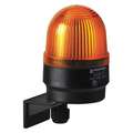 Werma Beacon Warning Light: Yellow, Led, 24V Ac/Dc, 100,000 Hr Lamp Life, Dome, 4 7/32 In Ht, 0