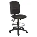 Drafting Chair, Drafting Chair, Black, Fabric, 26" to 30" Nominal Seat Height Range