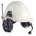 3M Two Ear Helmet Attached Headset, 25 dB Noise Reduction Rating NRR, Blue, Noise Canceling Yes