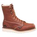 Thorogood Shoes 8" Work Boot,10,D, Brown,Steel,Pr