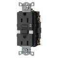 Hubbell Wiring Device-Kellems 15 AA Industrial Receptacle, Black; Tamper Resistant: No