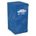 Eagle Corrosives Safety Cabinet: Standard, 12 gal, 18" x 22" x 36", Blue, Manual Close, Polyethylene, Standard