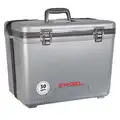 Engel 30 qt. Personal Cooler with Ice Retention of Up to 10 days; Silver, Holds 48 Cans