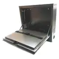20-5/8" x 5-1/4" x 19-1/8" Steel Laptop Security Cabinet, Gray