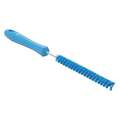 Vikan Stiff Bristle, 5.75 inch Straight Handled Tube and Pipe Brush, Blue
