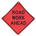 Eastern Metal Signs And Safety Road Work Ahead Traffic Sign, Sign Legend Road Work Ahead, MUTCD Code W20-1, 36" x 36 in