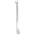 Double Box Wrench: Alloy Steel, Chrome, 3/8 in_7/16 in Head Size, 7 1/2 in Overall Lg, Offset