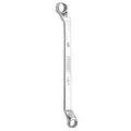 Double Box Wrench: Alloy Steel, Chrome, 1/2 in_9/16 in Head Size, 8 3/4 in Overall Lg, Offset