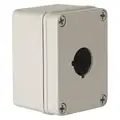 Wiegmann Pushbutton Enclosure, Number of Columns 1, Number of Holes 1, 4X NEMA Rating