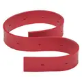 Nobles Front Replacement Squeegee Blade: 2 47/64 in Squeegee Blade Wd, Rubber, Red, Curved Blade
