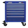 Proto Heavy Duty Rolling Tool Cabinet with 8 Drawers; 25-1/4" D x 41" H x 34" W, Blue