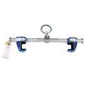 Sliding Beam Anchor: 420 lb Wt Capacity, For 3 1/2 in to 14 in Flange Wd Range, Fixed D-Ring