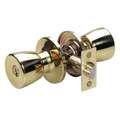 Master Lock Medium Duty, Polished Brass, Tulip Knob Lockset; Function: Entrance, Office