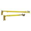Ladder Connector, Guardrail Component Ladder Connector, Yellow Powder Coated Steel