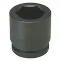 Wright Impact Socket: 1 1/2 in Drive Size, 60 mm Socket Size, 6-Point, Standard, Black Oxide