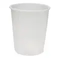 Pail Liner: 11 1/4 in Overall Dia, Natural, HDPE, For 5 gal Container Capacity