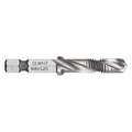 Combination Drill and Tap, Thread Size M8x1.25, Metric, High Speed Steel, Bright (Uncoated)