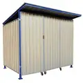 Outdoor Storage Building: 8 3/8 ft. x 8 ft. x 7 5/8 ft, 345 cu ft. Capacity, Beige
