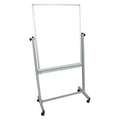 Luxor Gloss-Finish Steel Dry Erase Board, Mobile/Casters, 39-1/2" H x 30" W, White