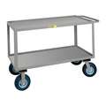 Little Giant Utility Cart with Lipped Metal Shelves, Load Capacity 1, 200 lb., Number of Shelves 2