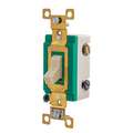 Bryant Wall Switch: 3-Way, 30 A Amps AC, Ivory, 120 to 277, Back and Side, Industrial