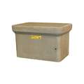 Underground Enclosure Assembly: Electric, 12 in Overall Ht, 20 1/4 in Overall Lg, Gray