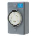 Hubbell Wiring Device-Kellems Locking Receptacle: 30, L6-30R, 2 Poles, 3 Wires, 1 Phase, 250V AC, 20