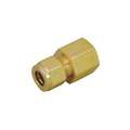 Female Connector, 3/4" Tube Size, 3/4" Pipe Size - Pipe Fitting, Metal, 1 3/8" Hex Size