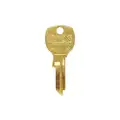 Compx National Key Blank, For Use With For use with 4DEF7 & 4DEF8, CompX National, Brass