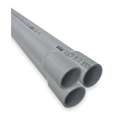 Schedule 40 PVC Conduit with Bell End, Trade Size: 3", Nominal Length: 10 ft