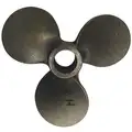 316L Stainless Steel Propeller, Right Hand Orientation, Blade Dia. (In.) 4", Bore Dia. (In.) 0.502
