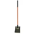 Nupla Nonconductive Square Point Shovel: 48 in Handle Lg, 9 7/8 in Blade Wd, 11 1/2 in Blade Lg