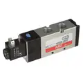 Solenoid Air Control Valve: 120V AC, Solenoid / Spring, 3/8 in Pipe Size, 45 to 115 psi