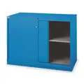 Base Cabinet: 56 1/4 in x 28 1/2 in x 41 3/4 in, 2 Adj Shelves, Frame, Bright Blue, Assembled