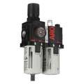 Filter/Regulator/Lubricator, 3/8" NPT, 0 to 140 psi Adjustment Range - Air Treatment