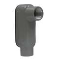 Conduit Outlet Body: Aluminum, Powder Coated, 1 1/2 in Trade Size, LB Body, 36 cu in Body Capacity