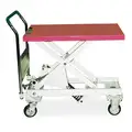 Self-Leveling Manual Mobile Scissor-Lift Table, 1, 100 lb. Load Capacity, 35-3/4" x 23-1/2"
