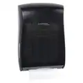 Paper Towel Dispenser: C-Fold/Multifold, 7 7/8 in Paper Towel Wd, Black