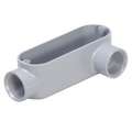 Conduit Outlet Body: Aluminum, 1 1/4 in Trade Size, LL Body, 30.8 cu in Body Capacity, Threaded Hub
