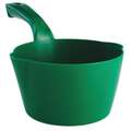 Vikan 32oz/1qt Small Plastic Bowl Scoop, 7.5 x 4.75 inch, Green