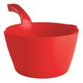 Vikan 64oz/2qt Large Plastic Bowl Scoop, 7.25 x 3.25 inch, Red