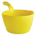 Vikan 64oz/2qt Large Plastic Bowl Scoop, 7.25 x 3.25 inch, Yellow