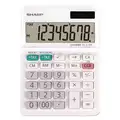 Desktop Calculator: Portable, 8, LCD, 11/16 in H x 2 1/2 in W