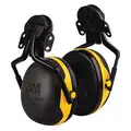 Ear Muffs: Hard Hat-Mounted Earmuff, Passive, 24 dB NRR, Dielectric, Foam/Polyurethane/PVC