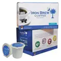 Iron Brew Coffee: Caffeinated, Sticky Bun, Pod, 0.4 oz Pack Wt, 4.8 oz Net Wt, Light, Ground, 12 PK